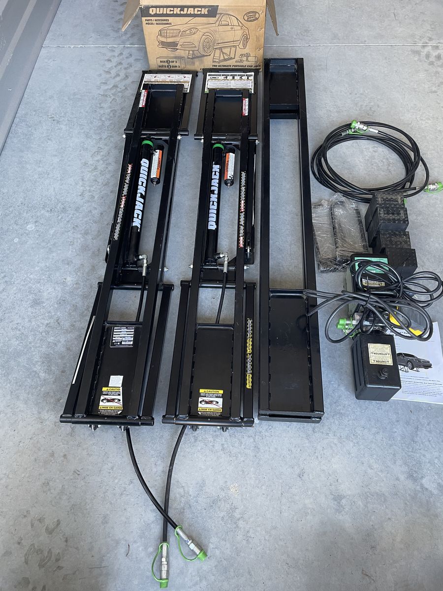 QuickJack 5000TL with optional extension Kit