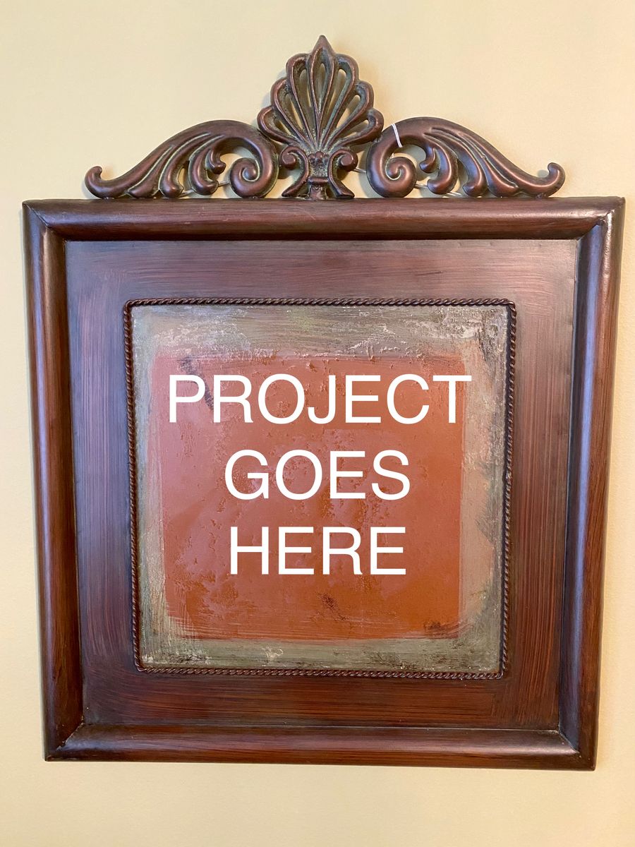 NEW - Gorgeous Metal Frame - Suited for ART - Photos - Crafts - Cork - Chalkboard- Details in Photos