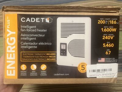 Wall-mounted forced air heater