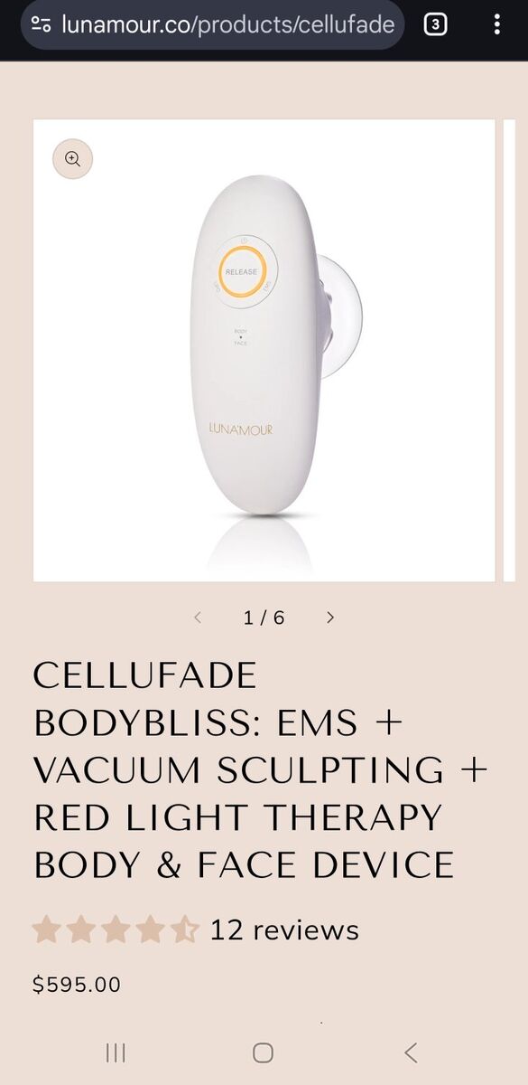 Body sculpt contour EMS red light cellulite device