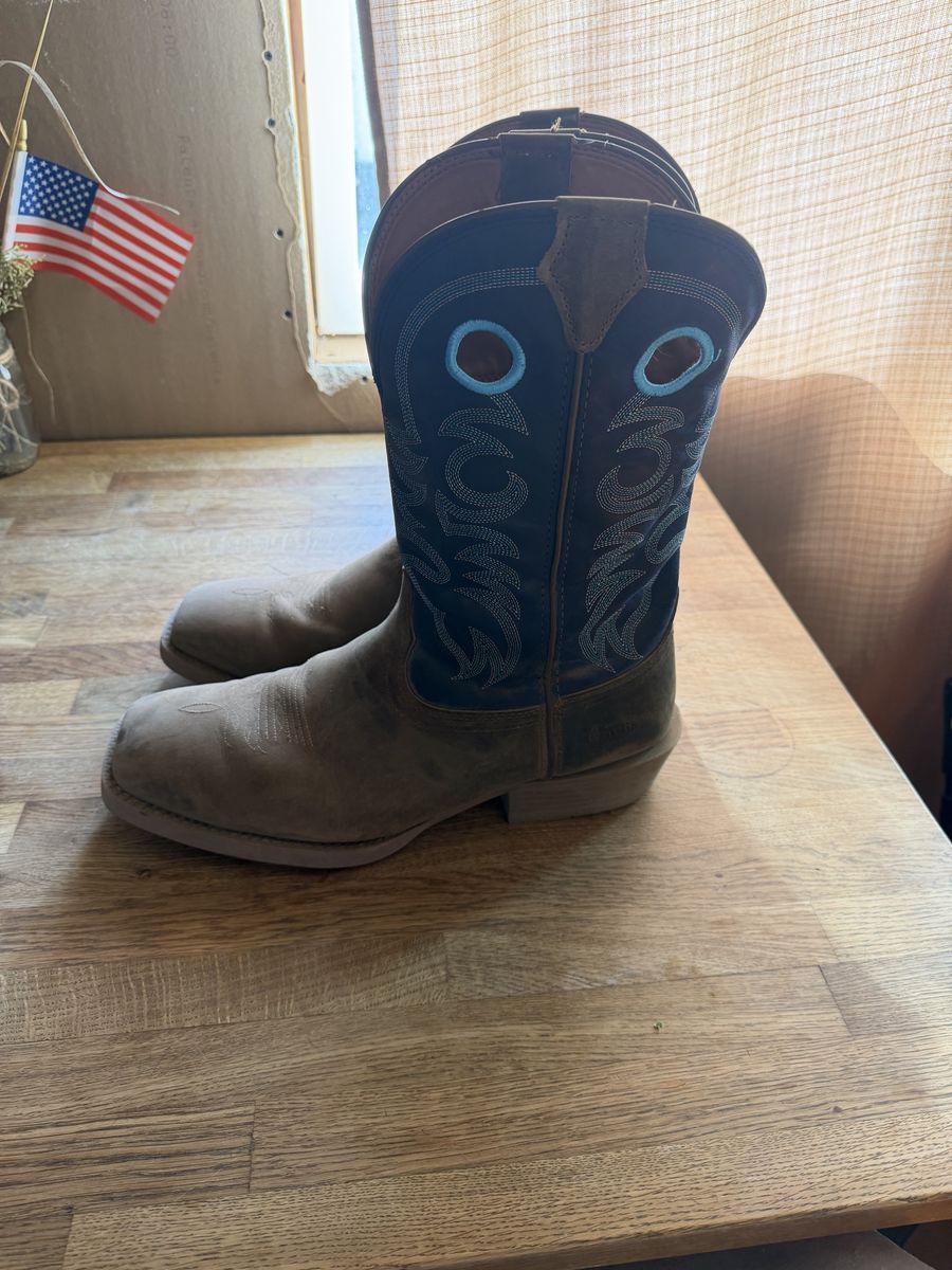 Justin Men's Square Toe Western Boots Size 14EE Leather Work Boots