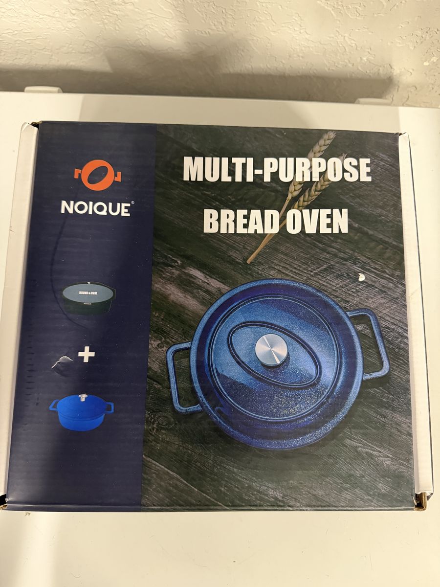 NOIQUE 4 QT Enameled Cast Iron Bread Oven & Dutch Oven – Brand New