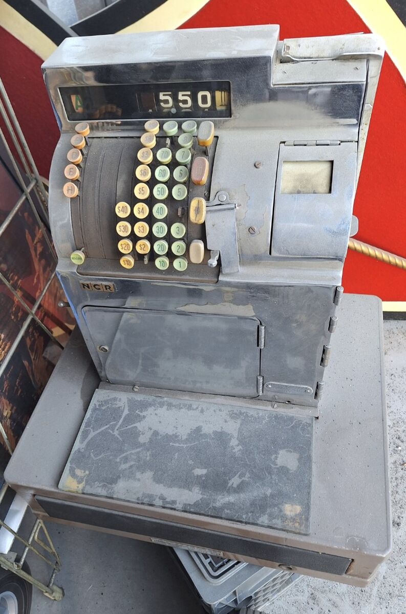 Vintage NCR Model 1944 Cash Register.