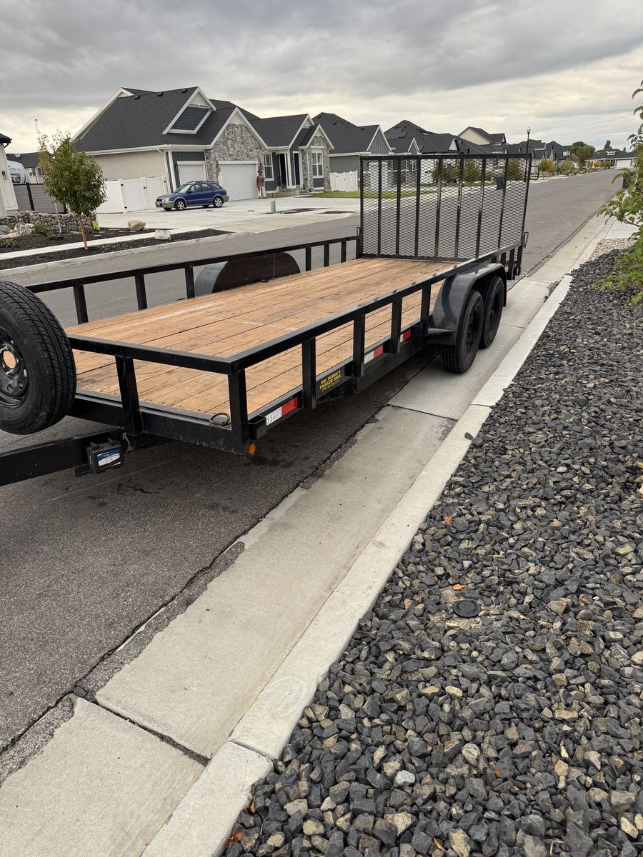 20' Utility Or Side Bu Side Trailer