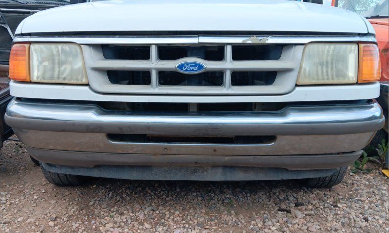 1993-1997 Ford Ranger Front Bumper OEM Chrome Ford Bumper w/ Brackets