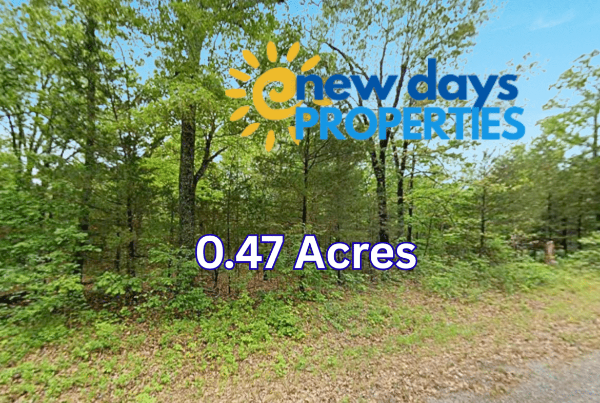 Wooded 0.47 Acre Near Crown Lake – Horseshoe Bend, AR! $145/Month!