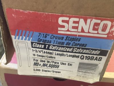 Senco staples full box and 1/2
