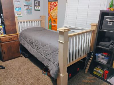 Custom Handmade Alder Bedframe