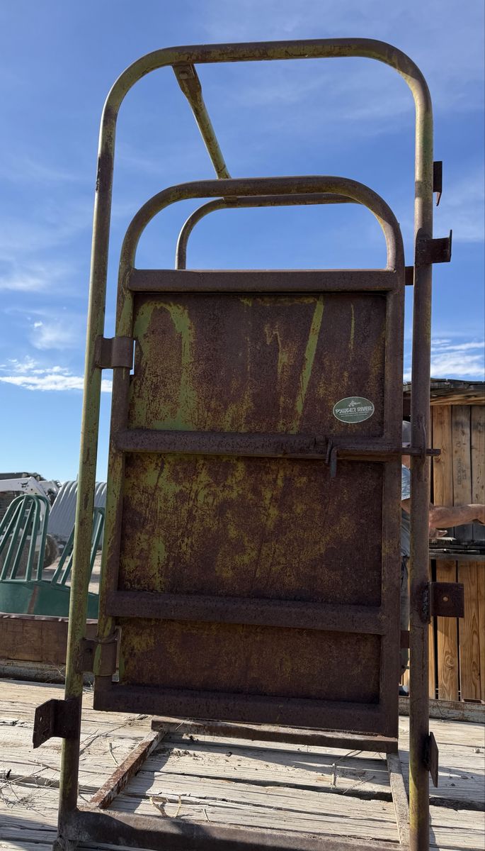Powder River Palpation Chute - 6'6" H x 3'6" W Livestock Gate, Good Working Condition