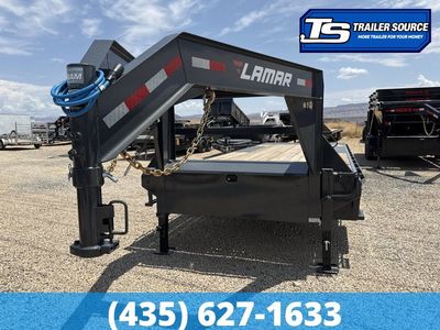 8.5x26 Lamar FA Gooseneck Deckover Tilt Trailer - 14K GVWR -