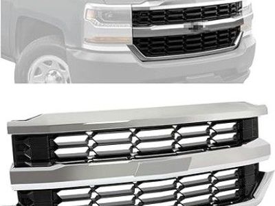 New - HeCasa Front Grille Compatible w/ 2016-2019 Chevy Chevrolet Silverado 1500