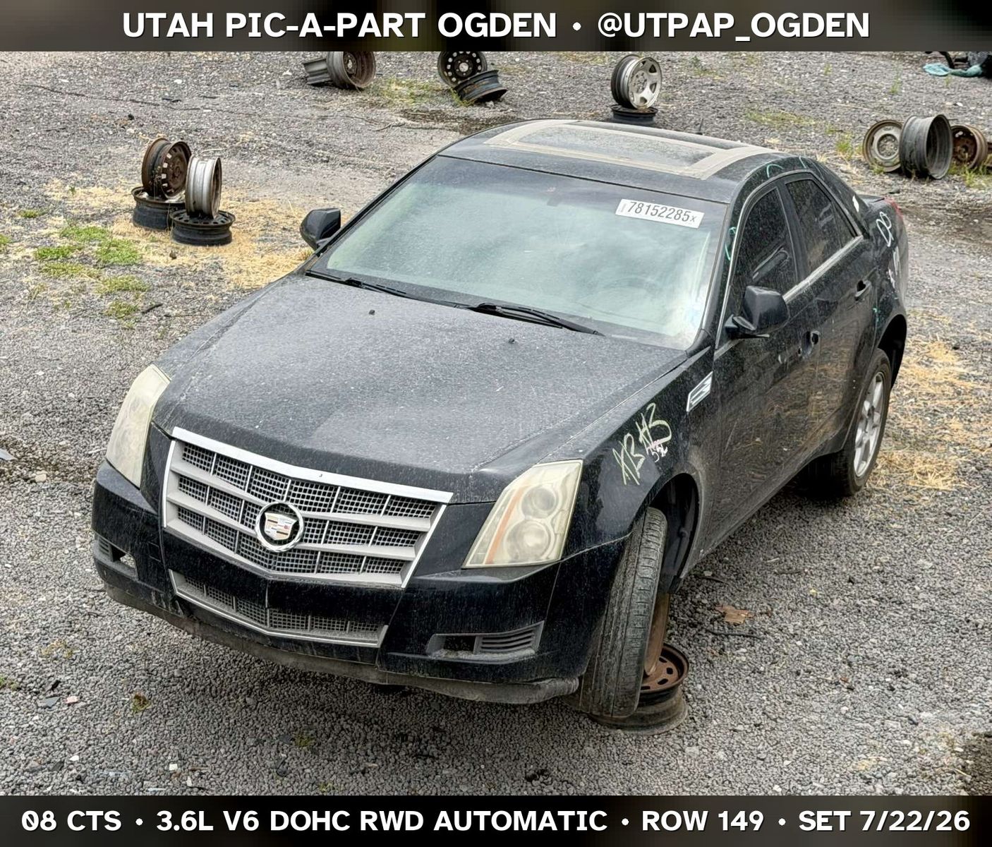 New Arrival - 2008 Cadillac CTS Parts - UTPAP Ogden