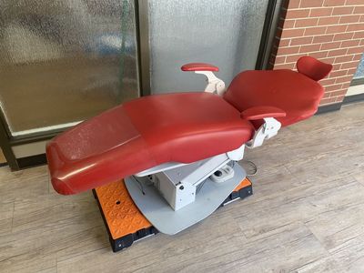 Reclined Red Dental Chair