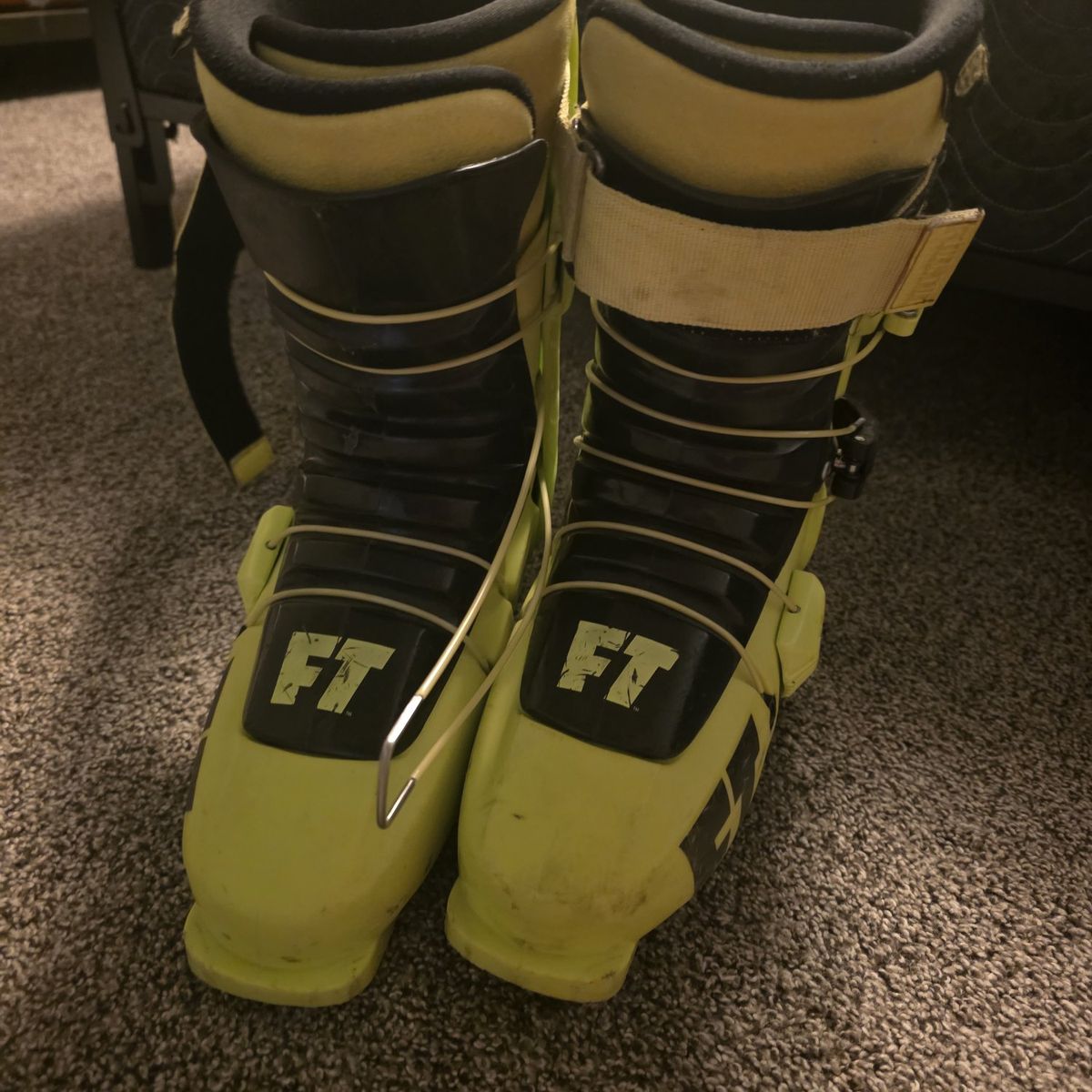 Full Tilt FT Ski Boots - Bright Yellow/Black, Used - Great for intermediate to advanced skiers