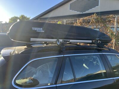 Thule Cascade roof-mounted cargo box And Parts