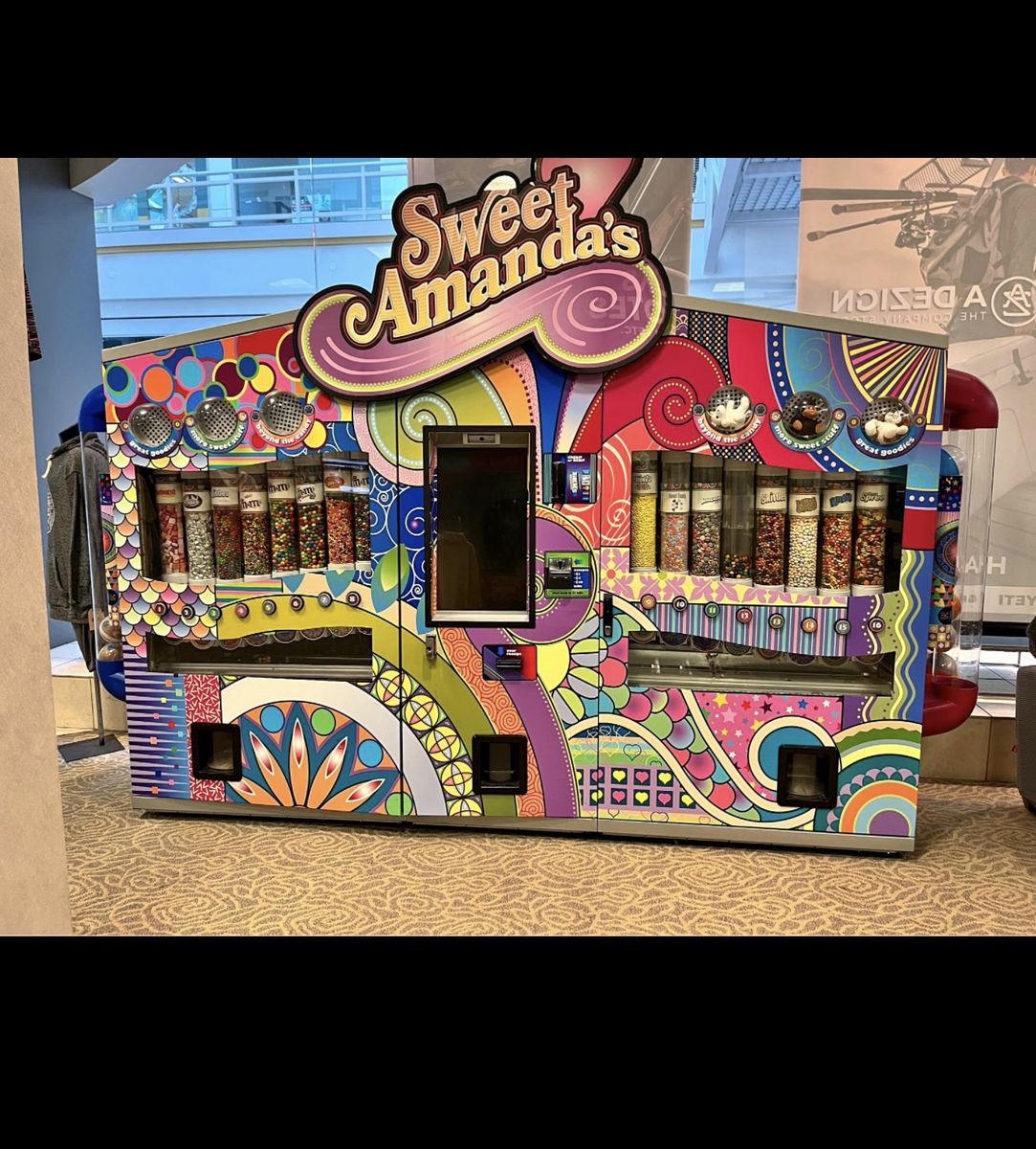 Sweet Amanda's Custom Candy Vending Machine Dispenser