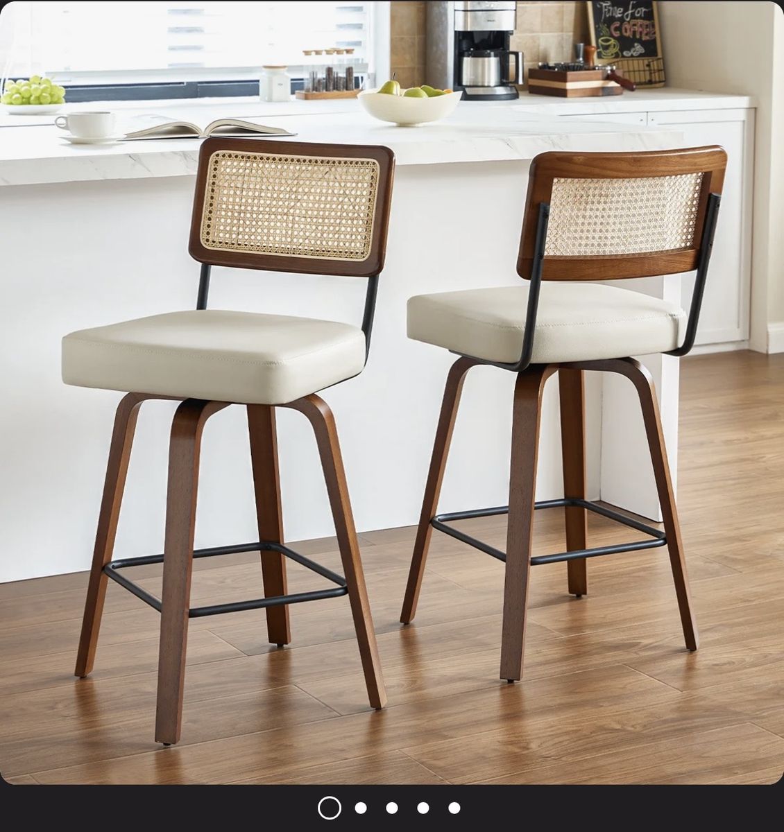 Swivel Barstools- Set of 6