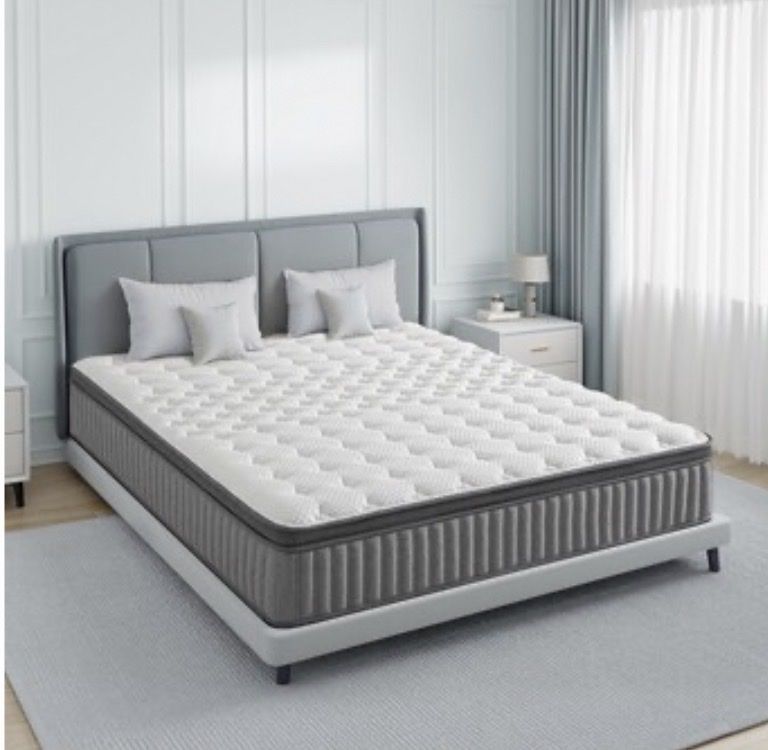 Queen Hybrid Mattress – Brand New & Factory Sealed - High Quality! medium Firm!