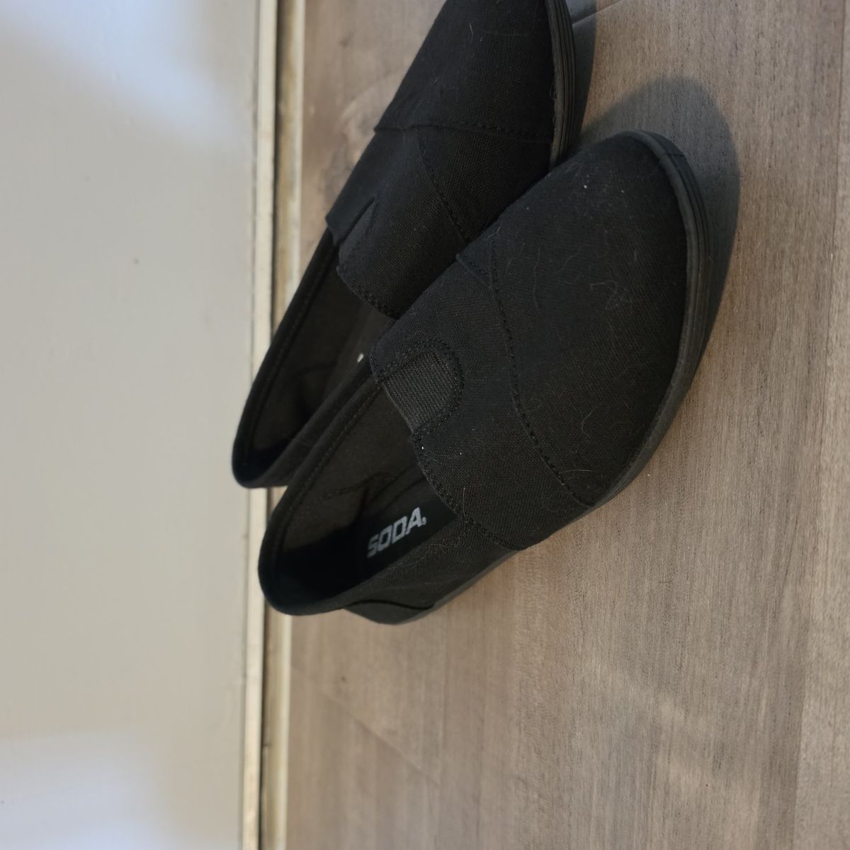 Canvas Slip On Flats - size 7