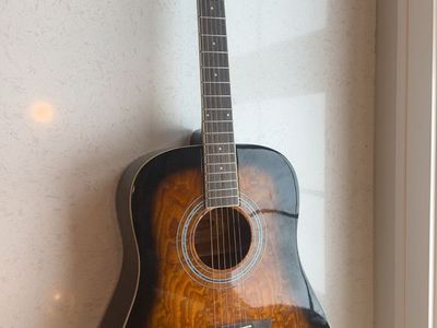 Washburn Acoustic Guitar - Brown/Black Sunburst, Excellent Condition