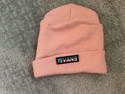 Vans Pink Beanie with Embroidered Logo, Unisex, One Size