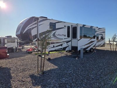 2013 Voltage V3905 toy hauler 14 foot garage