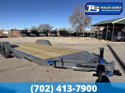 7x20 Diamond C GTF 206 Flatbed Car Hauler Trailer - 10K GVWR