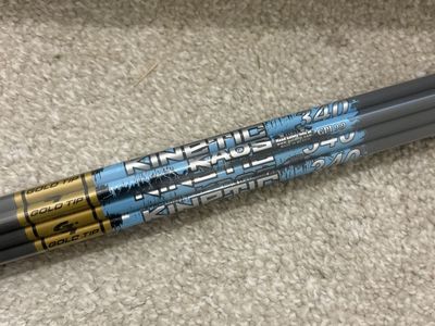 Gold Tip Kinetic Pierce 340 GPI 9.9 Gold Tip Arrows Dozen Carbon, New