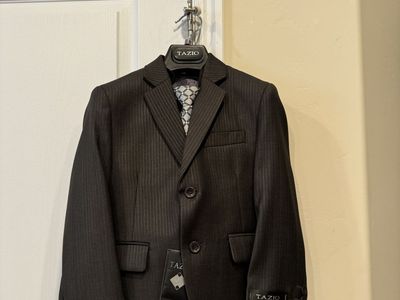 Tazio boy's 4 piece Suit-charcoal -Size 5-6 Years