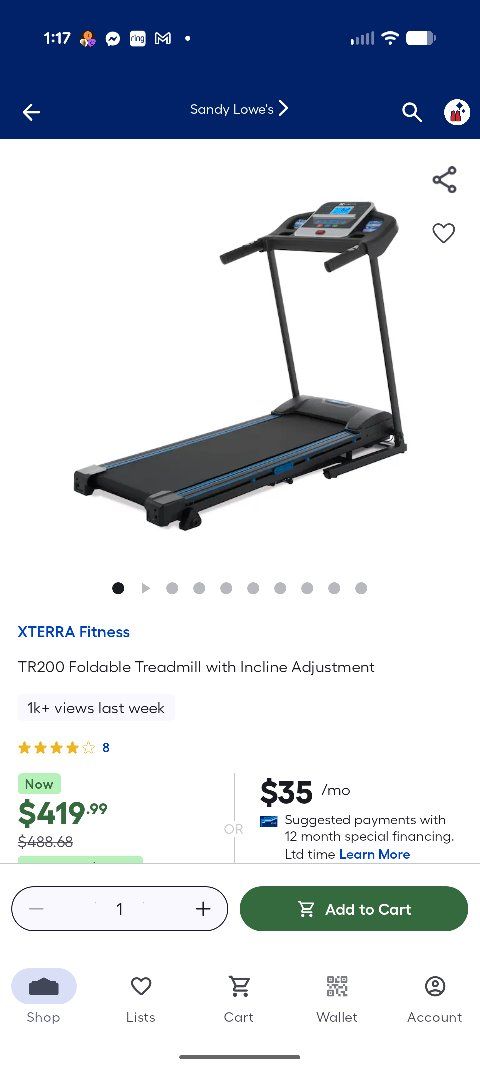 XTERRA Fitness TR200 Foldable Treadmill with Incline Adjustment