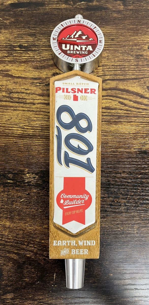 Uinta Brewing 801 Pilsner Beer Tap Handle 
