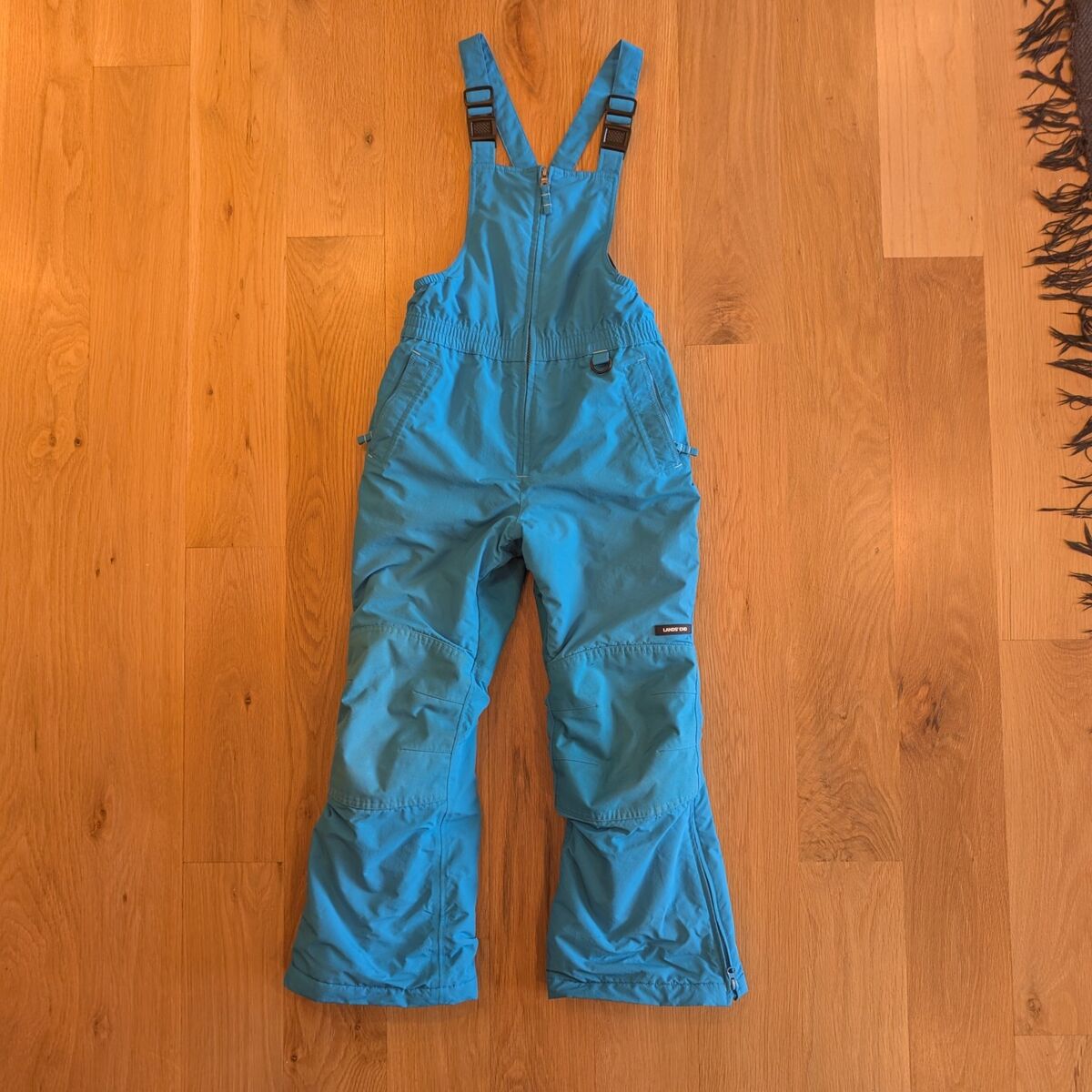 Land's End Girls Squall Ski Bibs Snow Pants Size 8