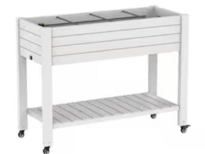 NEW-Elevated Raised Garden Bed with Legs and Wheels Raised Planter Box