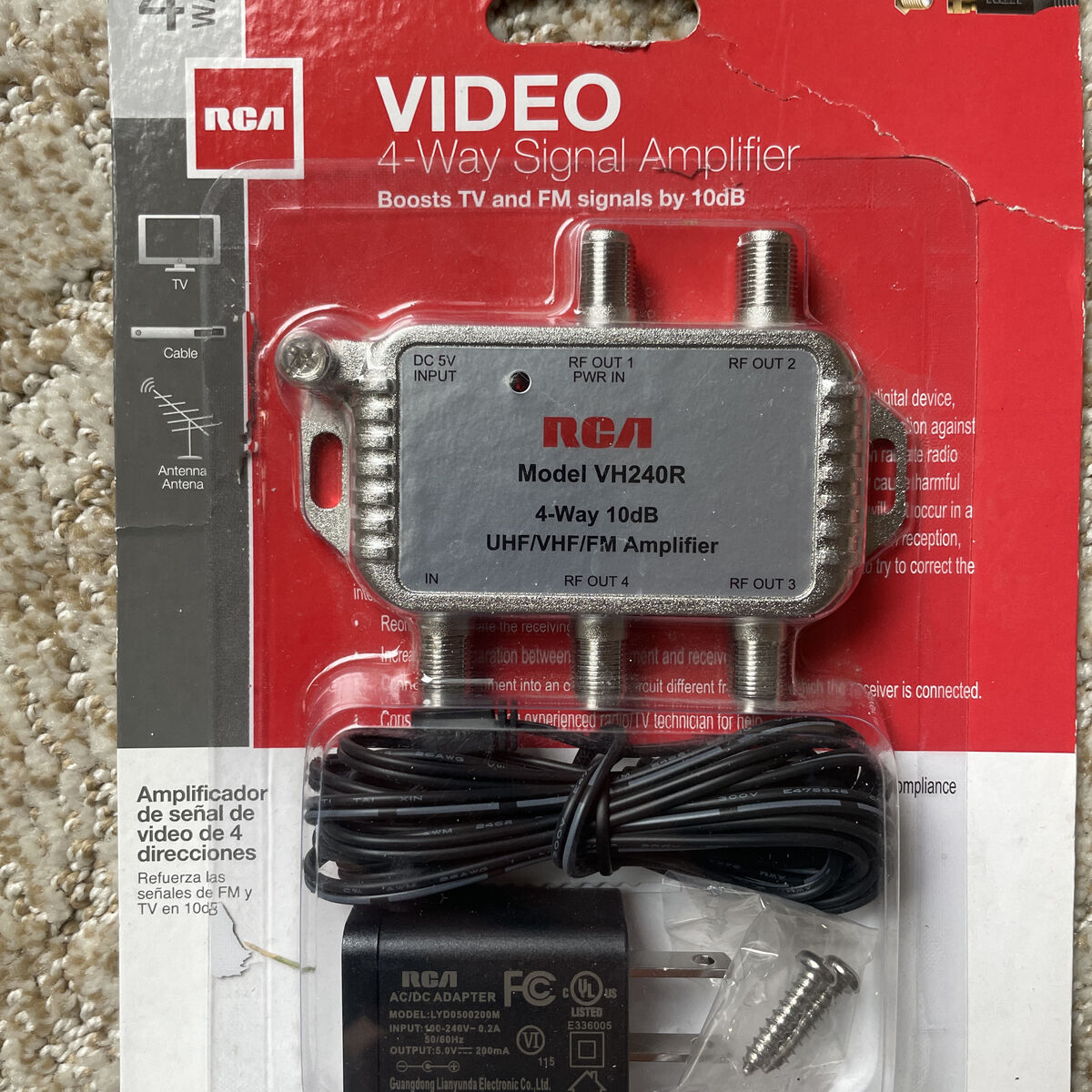 Video 4-way Signal Amplifier