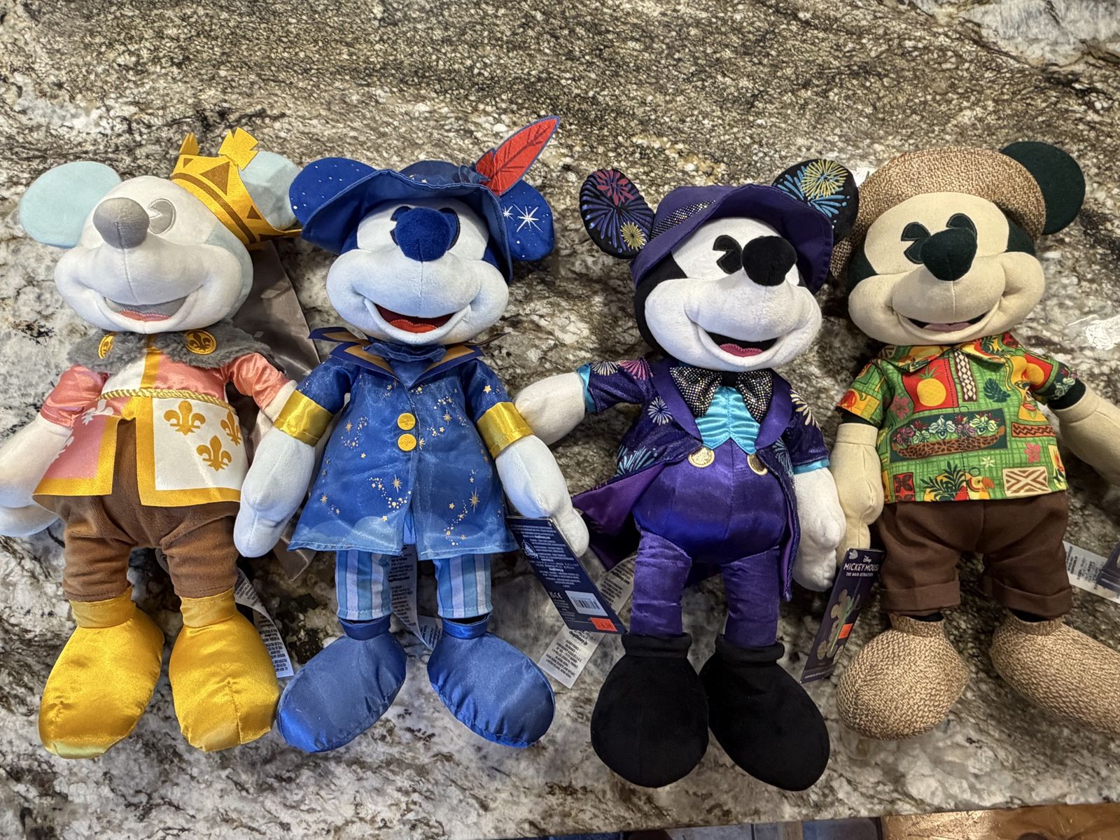 Disney Parks Mickey Mouse The Main Attraction Plush Bundle Set of 4