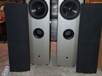 Athena Technologies Audition Series AS-F1-1 Tower Speakers (Pair) - Gray