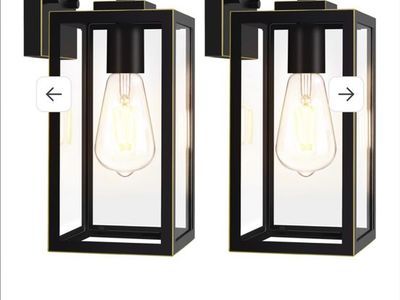 Outdoor Wall Light Fixtures, Outdoor Lights for House, Black Exterior Wall Lanterns. BRAND NEW!!!!!