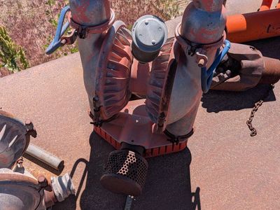Wilden M15 heavy-duty 3-inch clamped metal, air-operated double-diaphragm (AODD) pump.