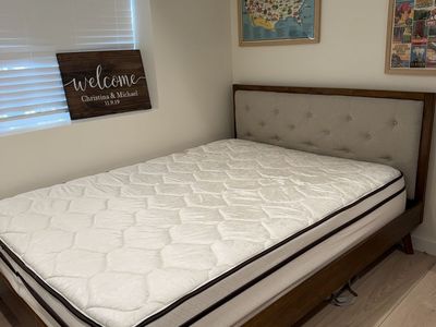 Queen Bed Frame & Mattress