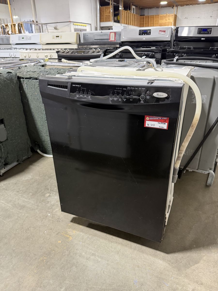 Whirlpool Quiet Partner II Black Built-in Dishwasher - Used, Good Condition