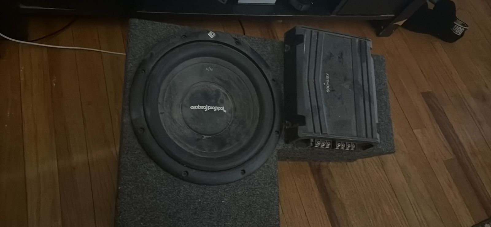 Rockford Fosgate Subwoofer & Kenwood Amplifier - Car Audio System