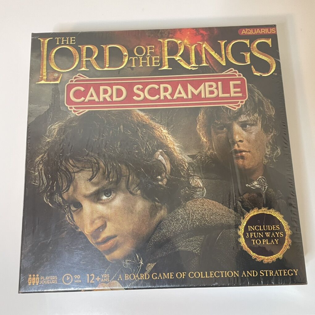 Lord Of The Rings Card Scramble Game New