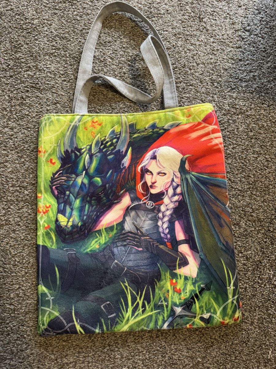 Book bag Manon Blackbeak with wyvern