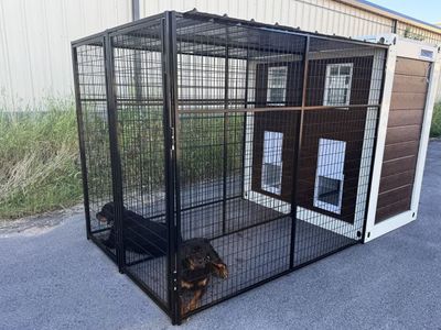 Luxury Dog Pod Suites With (2) 3' X 8' Dog Kennel Runs