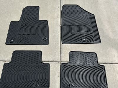 Hyundai Santa Fe 2013-2018 OEM All-Weather Floor Mats - Black, Set of 4