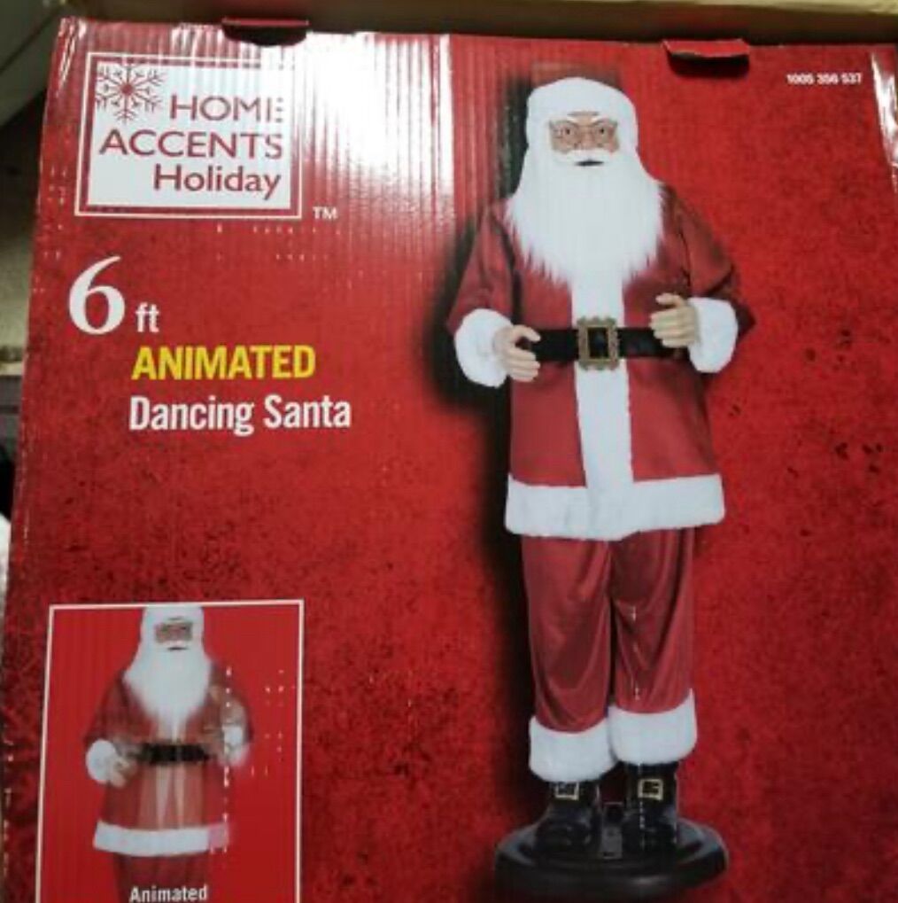 Home Accents 6 Foot Musical Dancing Santa