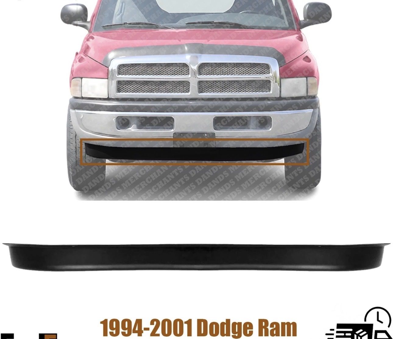 1994-2002 FRONT LOWER VALANCE Dodge Ram