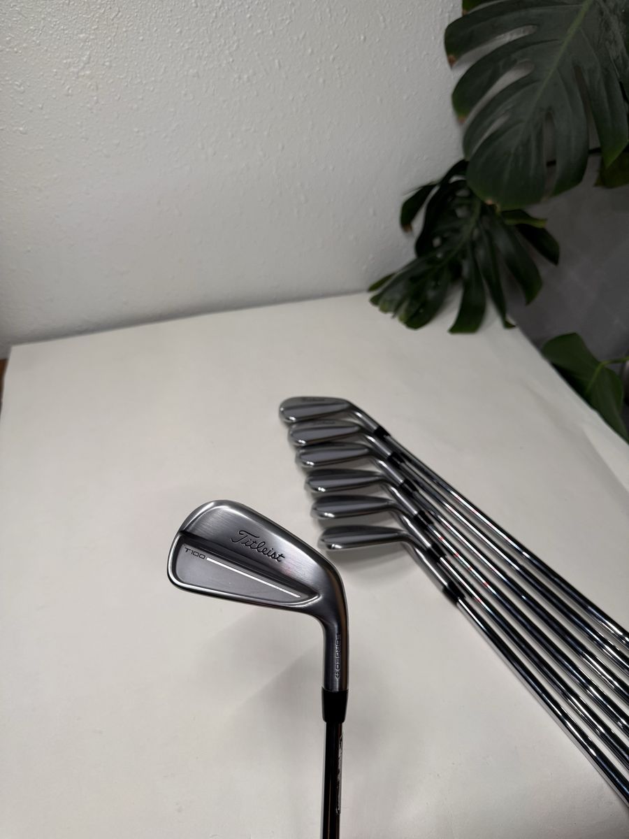 2025 Titleist T100 Iron Set 4-PW KBS $-Taper 120 Stiff Steel RH Excellent