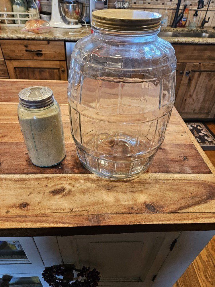 Vintage 3.5 Gallon Glass Jar