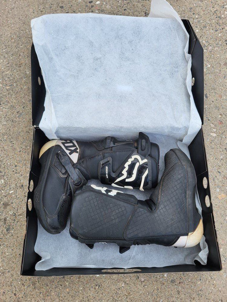 Used Youth Fox Racing Dirtbike Boots Size 7